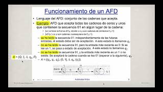 Tema 2 Autómatas Finitos Deterministas V2 [upl. by Odraude]