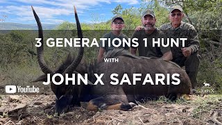 3 Generations 1 Hunt  The Smaistrlas in Africa  John X Safaris [upl. by Sabra]