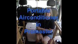 Review of small portable Air conditioner used in ProMaster Camper van [upl. by Llertnom962]