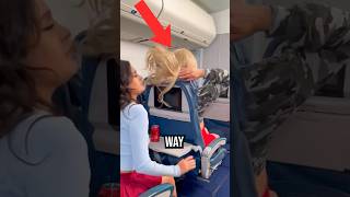 Crazy airplane lady leaves girls speechless 😱😨 [upl. by Aniaj624]