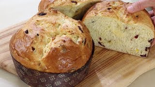 How to make panettonevery delicious panettone recipe 파네토네 크리스마스빵 정말 맛있게 만드는 법 [upl. by Marutani335]