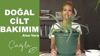 Çağla  Doğal Cilt Bakımım  Aloe Vera  GüzellikBakım [upl. by Aneertak]