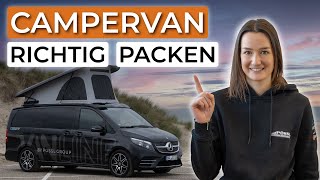 SO packst du deinen Campervan  Tipps und Tricks  Beispiel Wanderurlaub [upl. by Lynnea]