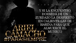 LETRA ¨LAS 4 DE LA MAÑANA¨  Ariel Camacho Y Los Plebes del Rancho Lyric Video [upl. by Eihpos]