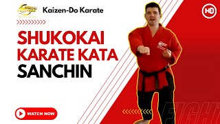 Shukokai Karate Kata  Sanchin [upl. by Dolora]