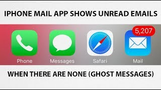 HowTo Fix iPhone iOS Mail App Showing Unread Emails When There Arent Any Ghost Messages [upl. by Button413]