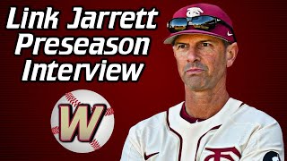 FSU Baseball  Link Jarrett on revamped roster Trackman system pitching depth  Warchant TV FSU [upl. by Dix486]