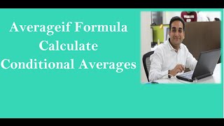 MS Excel  Averageif Formula for Conditional Average Hindi [upl. by Nytsua]