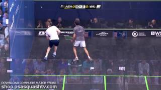 Squash  Is this Ramys best single game of squash ever [upl. by Ahsimik]