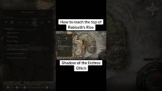 Shadow of the Erdtree Glitch and Rabbaths Rise Guide eldenring 2024 fyp foryou [upl. by Immaj]