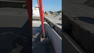 Awesome mantsinen Excavator Dischargeby Shoretruck Shortvideo [upl. by Lsil799]