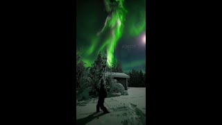 Spectacular Northernlights in Ranua Lapland Finland [upl. by Keller]