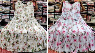 Latest design floral Anarkoli hijab gownlong dress collection 2023  ফ্লোরাল আনারকলি গাউন [upl. by Ahsena897]