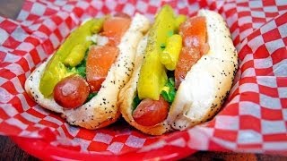 How to build a Chicago Style Hot Dog Chicago Hot Dog Recipe [upl. by Adaner146]