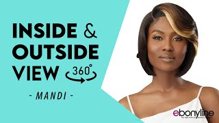 Outre Lace Front Synthetic Hair Hd Lace Front Wig  MANDI  EBONYLINECOM [upl. by Rowen]