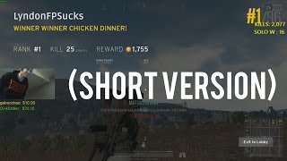 25 KILL WIN SHORT VERSION  PLAYERUNKNOWNS BATTLEGROUNDS [upl. by Livesay297]