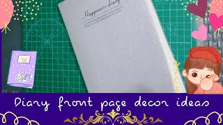 Diary Front Page border design ideas  diary decoration ideas howtodecorate borderdesigns [upl. by Edyth]