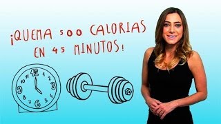 ¡Quema 500 calorías en 45 minutos [upl. by Aday]