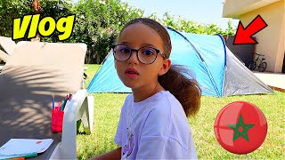 VLOG ON DORT dans DES TENTES dans le JARDIN  LA solidarité MAROCAINE  PREPARATION aide ALIMENTAIR [upl. by Michelle]