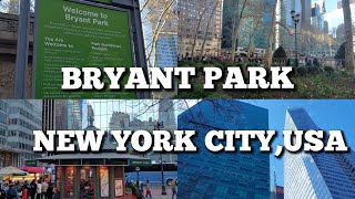 BRYANT PARKNEW YORK CITYUSA bryantpark newyork [upl. by Patience]