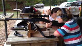 Cam shooting the 44 magnum HampR Handi Rifle [upl. by Erfert]