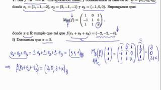 Matrices de aplicaciones lineales e incógnitas [upl. by Alletnahs]