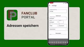 Fanclub Portal Adressen speichern [upl. by Truk]