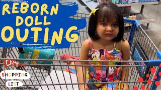 REBORN DOLL OUTING to WALMART 🛒 📝 Adelia’s CAMP List 🏕️ reborndoll rebornbaby walmart [upl. by Baalman222]