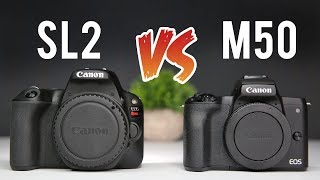 Canon M50 vs Canon SL2 Ultimate Comparison [upl. by Nevanod986]