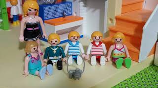 Playmobil Film Deutsch 📹 Windeln 💩tragen und Babybrei 🍿🌯🍲 essen Kinderwelt👭 Familie Wurst🍖🌮 [upl. by Searle661]