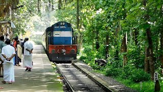 Nilambur Shoranur Passenger arriving at Cherukara amp Angadippuram Railway stations [upl. by Fabri]