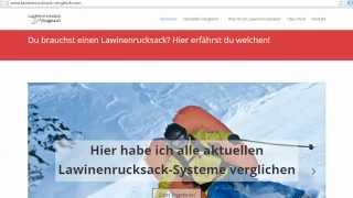 NischenseitenAnalyse Video 15  lawinenrucksackvergleichcom [upl. by Enined]