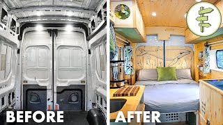 FULL DIY VAN BUILD from Start to Finish  Our Epic Van Life Conversion [upl. by Dearr759]