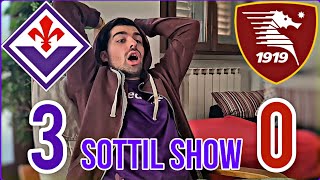 LIVE REACTION FIORENTINA  SALERNITANA 30 LA PARTITA DI SOTTIL💜⚜️ [upl. by Arnold399]