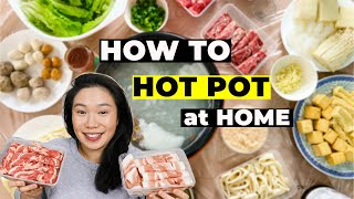 How To Make Hot Pot at Home Hot Pot Recipe amp Ingredients Easy Dinner Ideas [upl. by Pfosi]