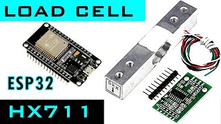 ESP32 Weight Scale with Four wire Load Cell amp HX711 ADC Module tutorial in Hindi diy hindi yt [upl. by Cchaddie]