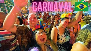 Gringos first BRAZIL CARNAVAL experience in Salvador CRAZY 🇧🇷 [upl. by Brigg]