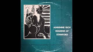 The Phenomenology of Anger Pt5 Andrienne Rich [upl. by Christopher]