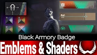 How to get the Black Armoury Badge Shaders amp Emblems [upl. by Stefano]