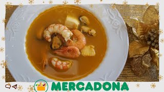 CON INGREDIENTES DE MERCADONA DELICIOSA SOPA DE MARISCO ECONÓMICA Y FÁCIL [upl. by Annahgiel775]