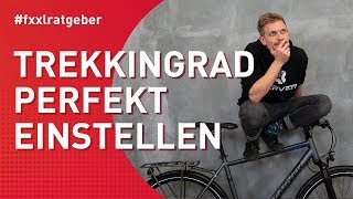 Trekkingrad Sitzposition perfekt am Fahrrad auf Dich einstellen [upl. by Asilehc]