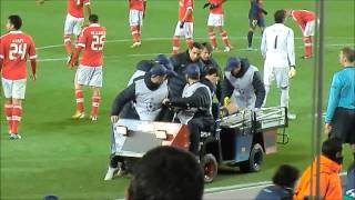 Messis injury vs Benfica View from stands 5122012 [upl. by Fendig909]