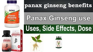 Panax Ginseng benefits for men woman  Uses Side Effects Dosage HINDI  URDU [upl. by Gilford]