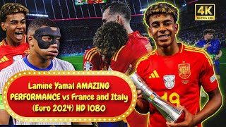 Lamine Yamal AMAZING PERFORMANCE vs Espanya Italy Euro 2024 HD 1080i [upl. by Hillari]