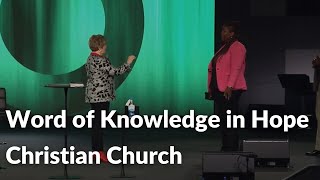 Word of Knowledge in Hope Christian Church by Prophet Cindy Jacobs [upl. by Peterson253]