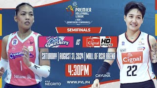 CREAMLINE vs CIGNAL  Full Match  Semifinals  2024 PVL Reinforced Conference [upl. by Enelam]