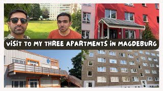 Visit to my three Apartments in Magdeburg  Rent   How to find apartment  OVGU [upl. by Rebecca]