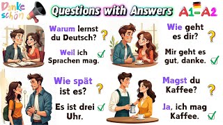 Start Speaking German Fluently  Questions with Answers 🗣️💬 BeginnerGerman [upl. by Anelrad]