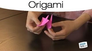 Fabriquer un sac en Origami [upl. by Nylrebmik]