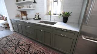 Interior Design — Narrow amp Timeless Rowhouse Kitchen Design Makeover [upl. by Enitsrik756]